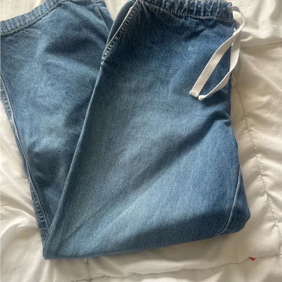 GAP Blue High-Waist Wide-Leg Jeans - Picture 6 of 6